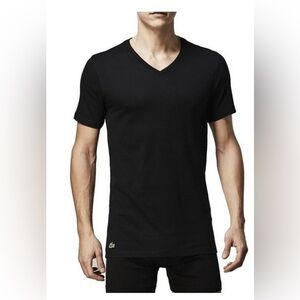 Lacoste Black Short Sleeve Tee Slim Fit size Large